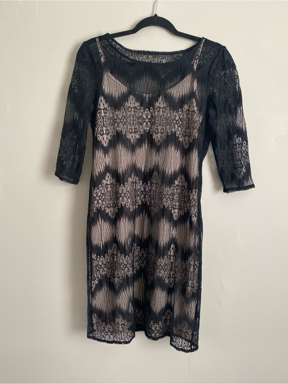 Cato Black Lace Dress Sm Whimsigoth Romance Boho Chic SemiFormal Modern Vinatge